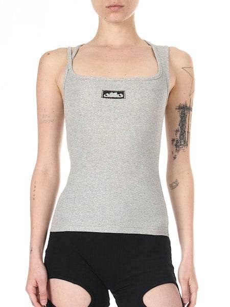 Gray Dirndl Tank Top - Hesperia