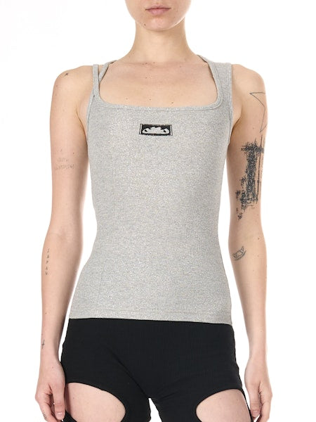 Gray Dirndl Tank Top