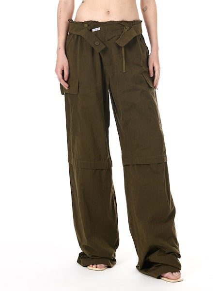 Khaki Baggy Cargo Pants