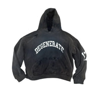 Halfway Point: DEGENERATE '17 HOODIE - FADED BLACK