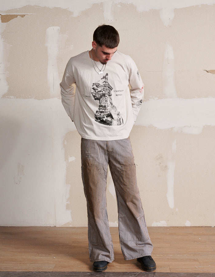 De La Tombe L'ALIÉNATION MENTALE LONG SLEEVE T-SHIRT