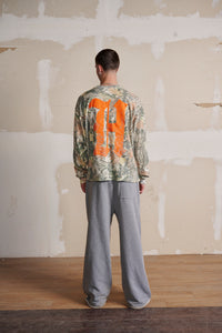 Hesperia Ole Hesperia Vintage Washed Waffle Knit Tee in Camo LS
