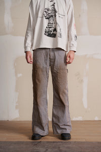 Coffee Pinstripe pants