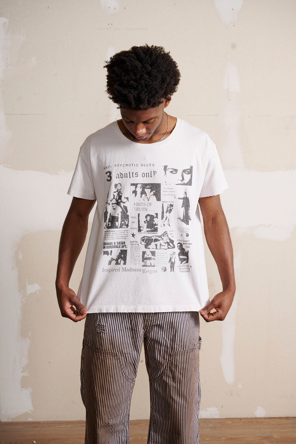 De La Tombe ANTI-PSYCHOTIC BLUES T-SHIRT