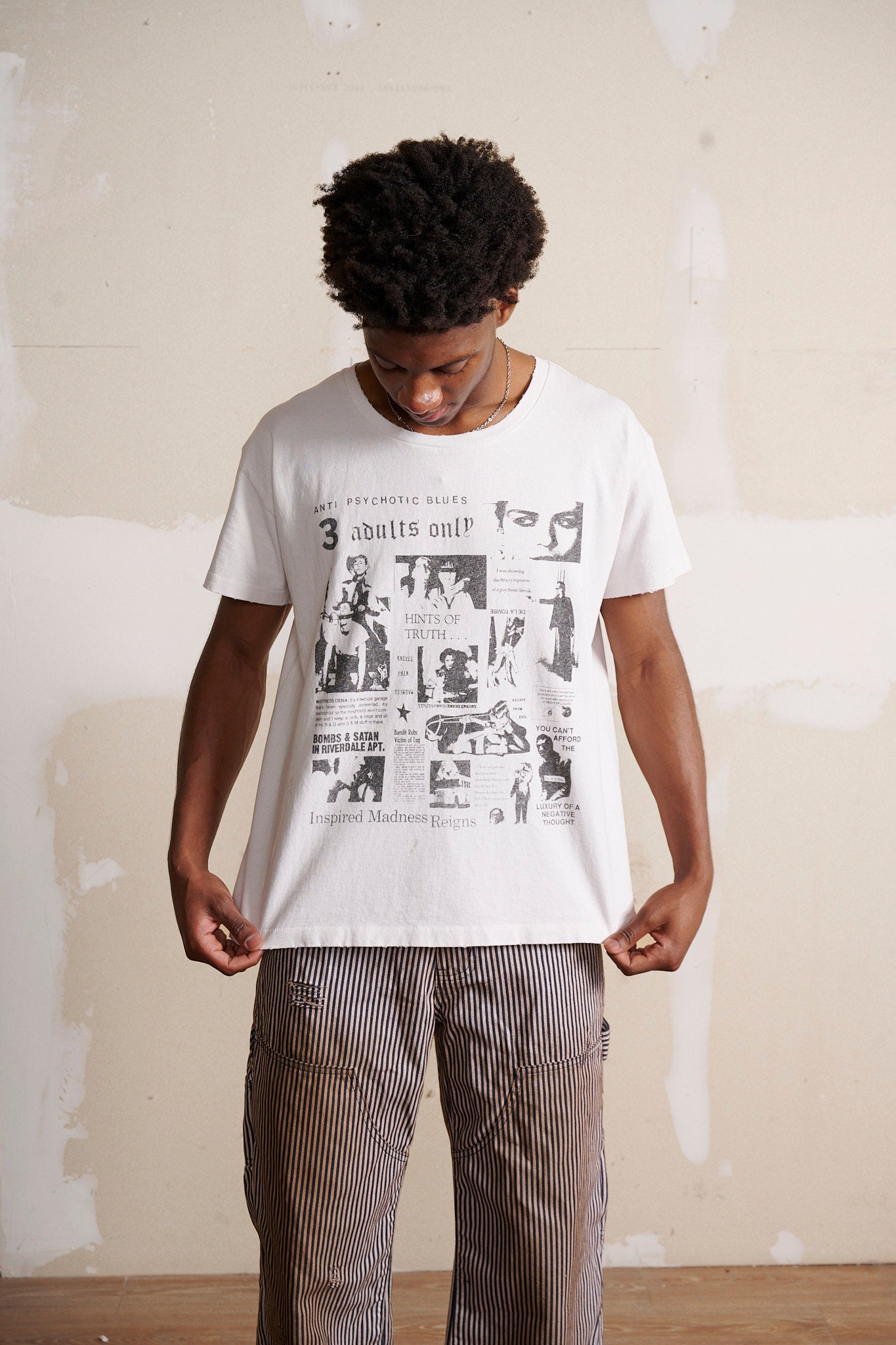 De La Tombe ANTI-PSYCHOTIC BLUES T-SHIRT