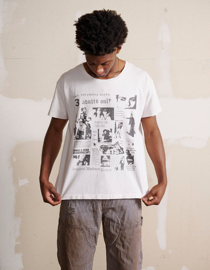 De La Tombe ANTI-PSYCHOTIC BLUES T-SHIRT