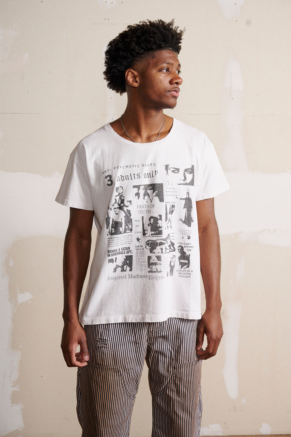 De La Tombe ANTI-PSYCHOTIC BLUES T-SHIRT