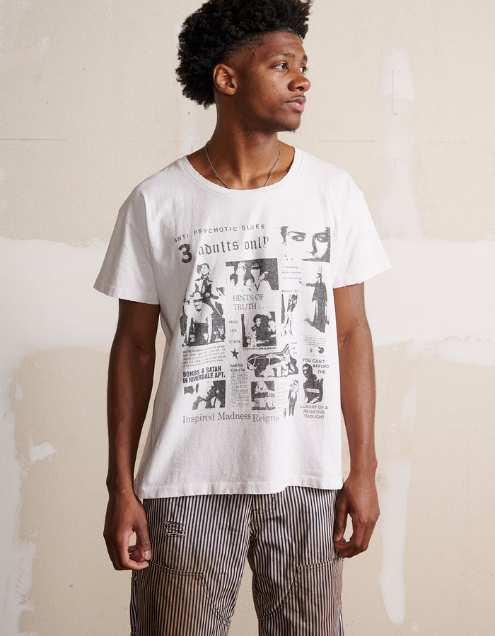 De La Tombe ANTI-PSYCHOTIC BLUES T-SHIRT