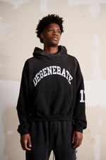 Halfway Point: DEGENERATE '17 HOODIE - FADED BLACK
