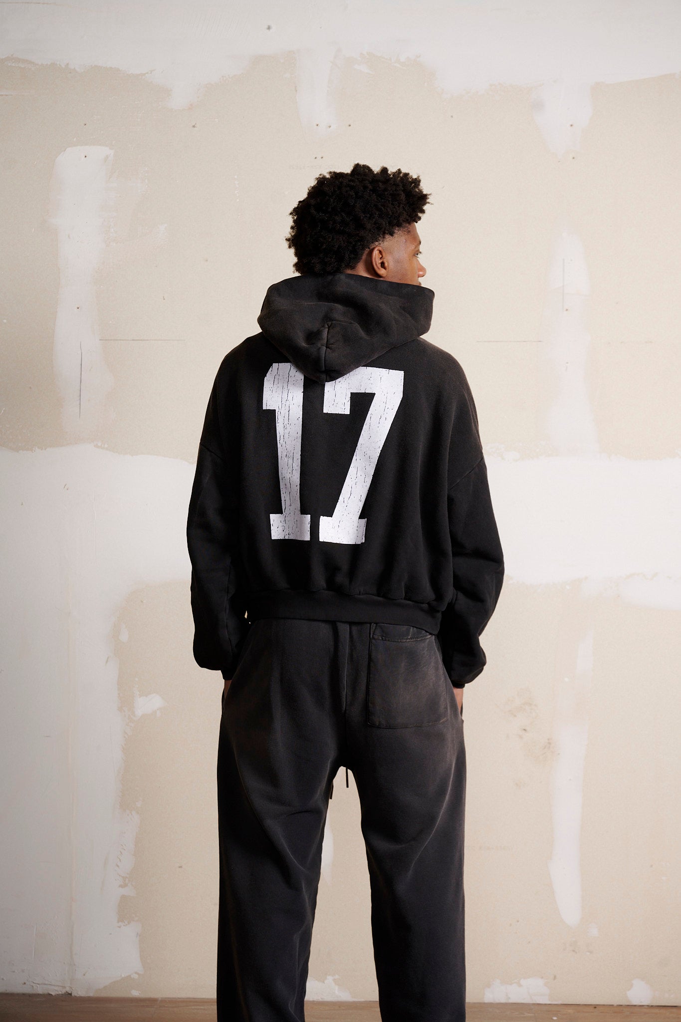 Halfway Point: DEGENERATE '17 HOODIE - FADED BLACK