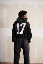 Halfway Point: DEGENERATE '17 HOODIE - FADED BLACK