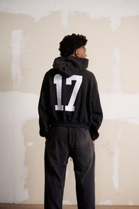 Halfway Point: DEGENERATE '17 HOODIE - FADED BLACK