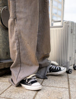 Coffee Pinstripe pants