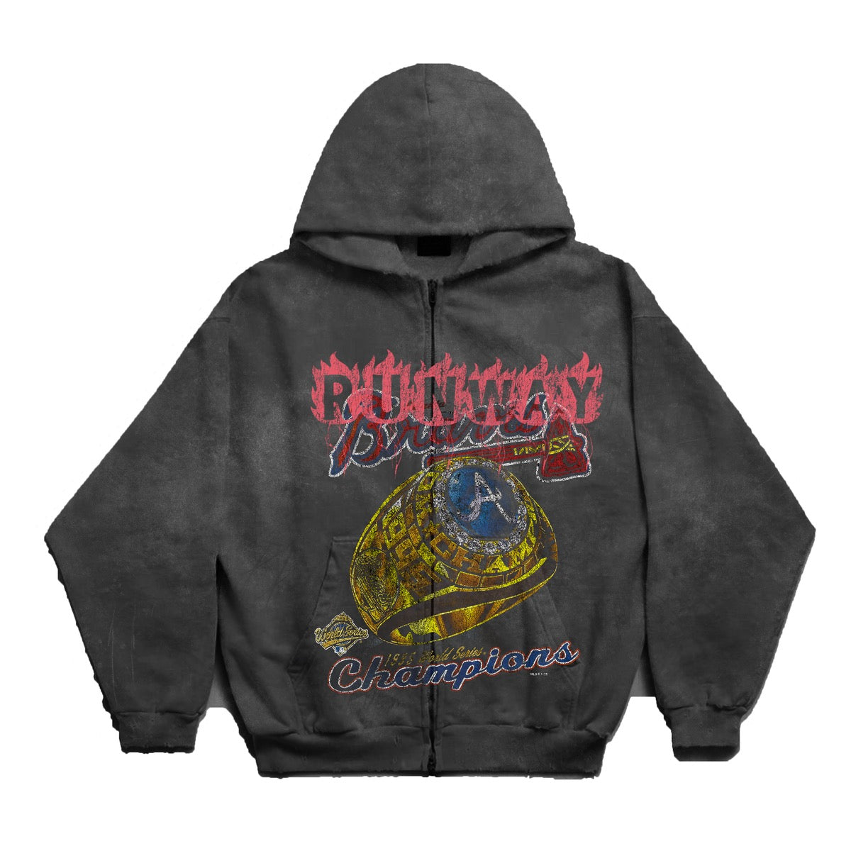 Braves Hoodie Grey