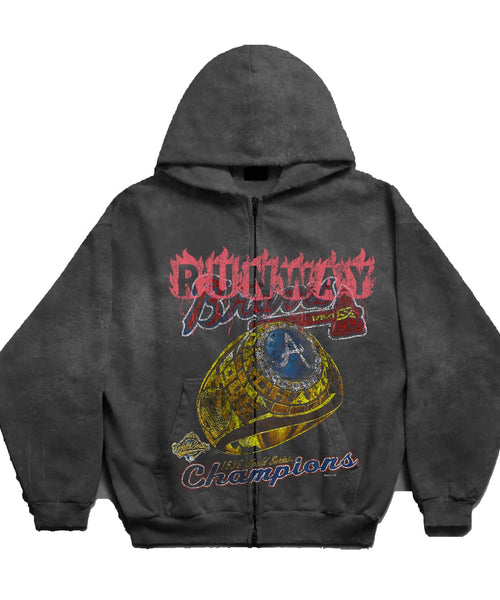 Braves Hoodie Grey