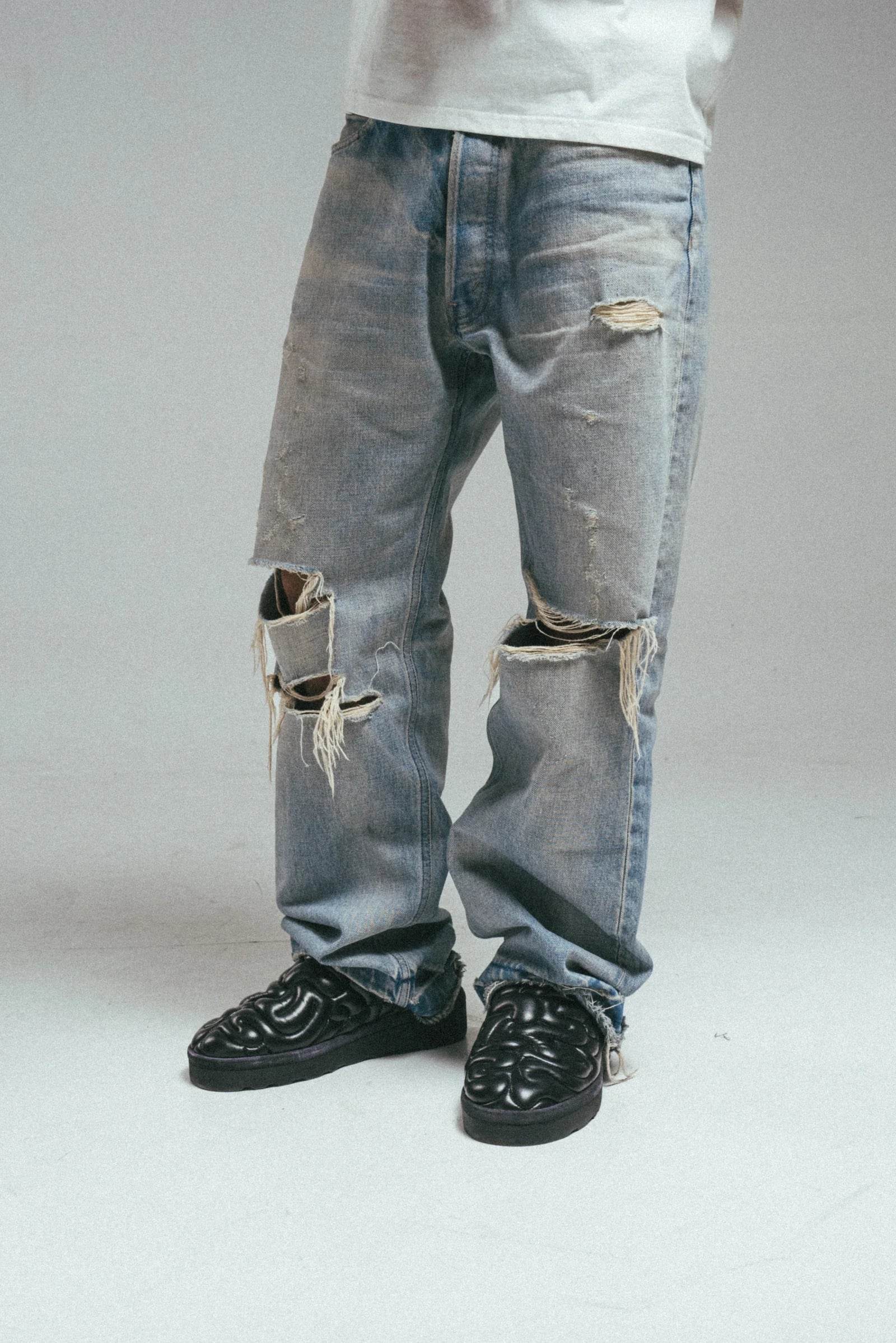 Bravest Studios Trashed Baggy Denim - Hesperia