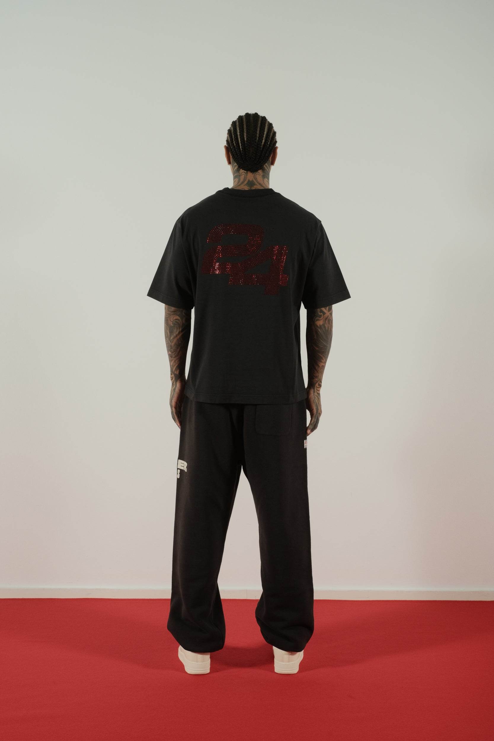 Summer Games SG24 Rhinestone Tee in Black - Hesperia