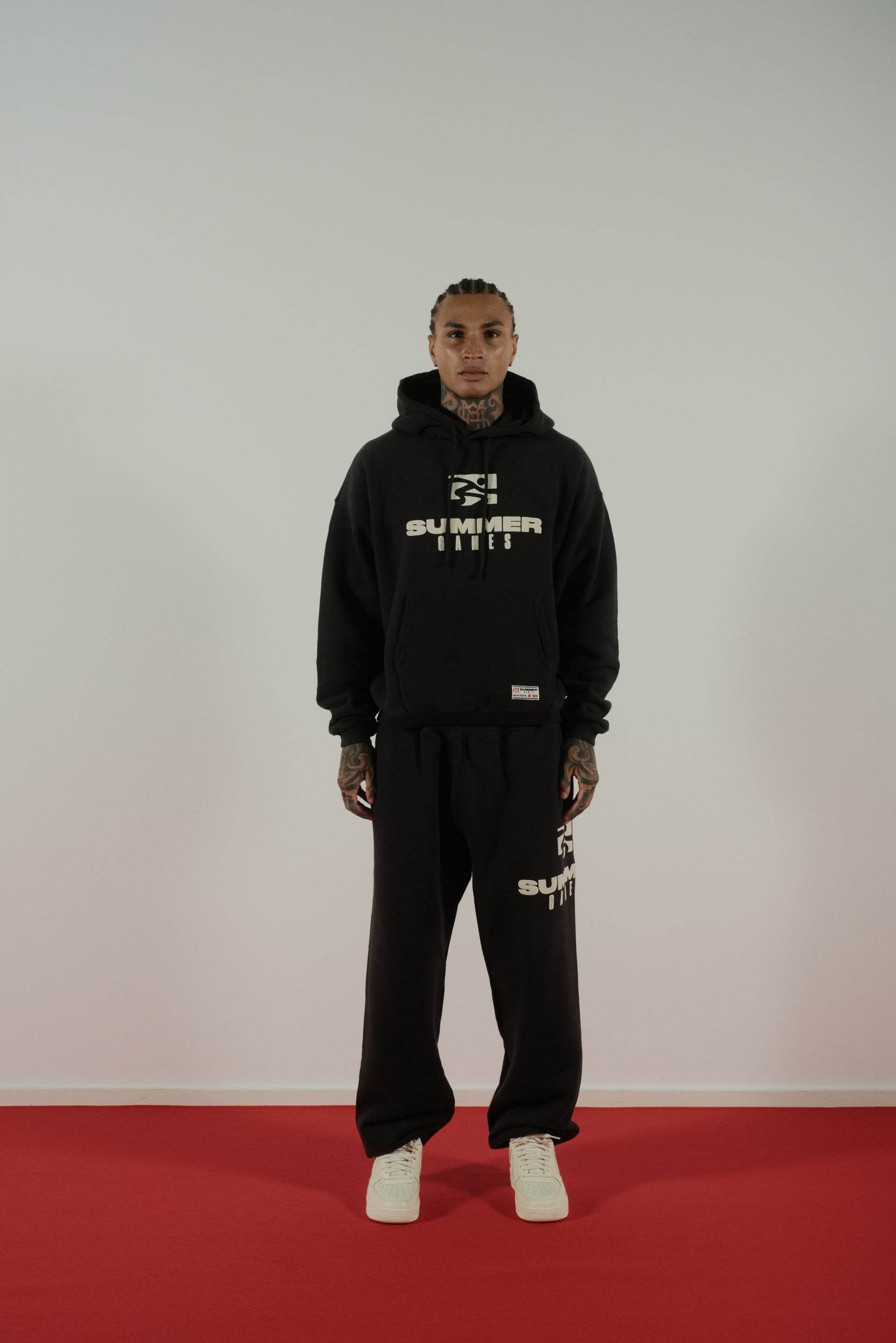 Summer Games Icon Hoodie in Black - Hesperia