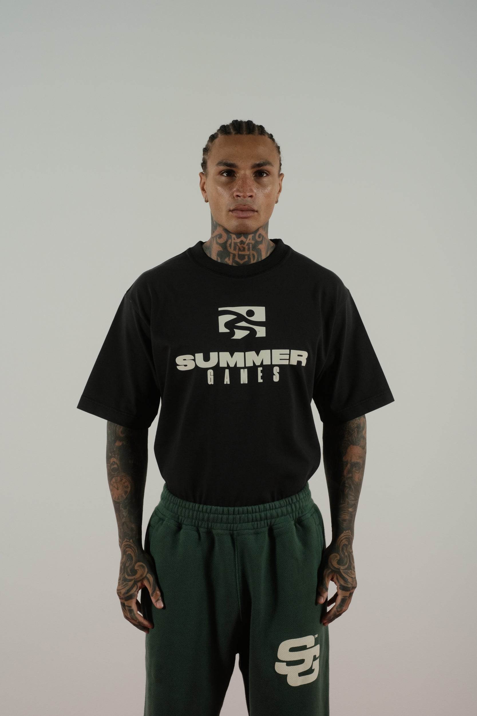 Summer Games SG24 Joggers in Hunter Green - Hesperia