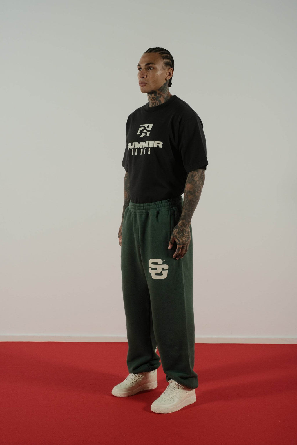 Summer Games SG24 Joggers in Hunter Green - Hesperia