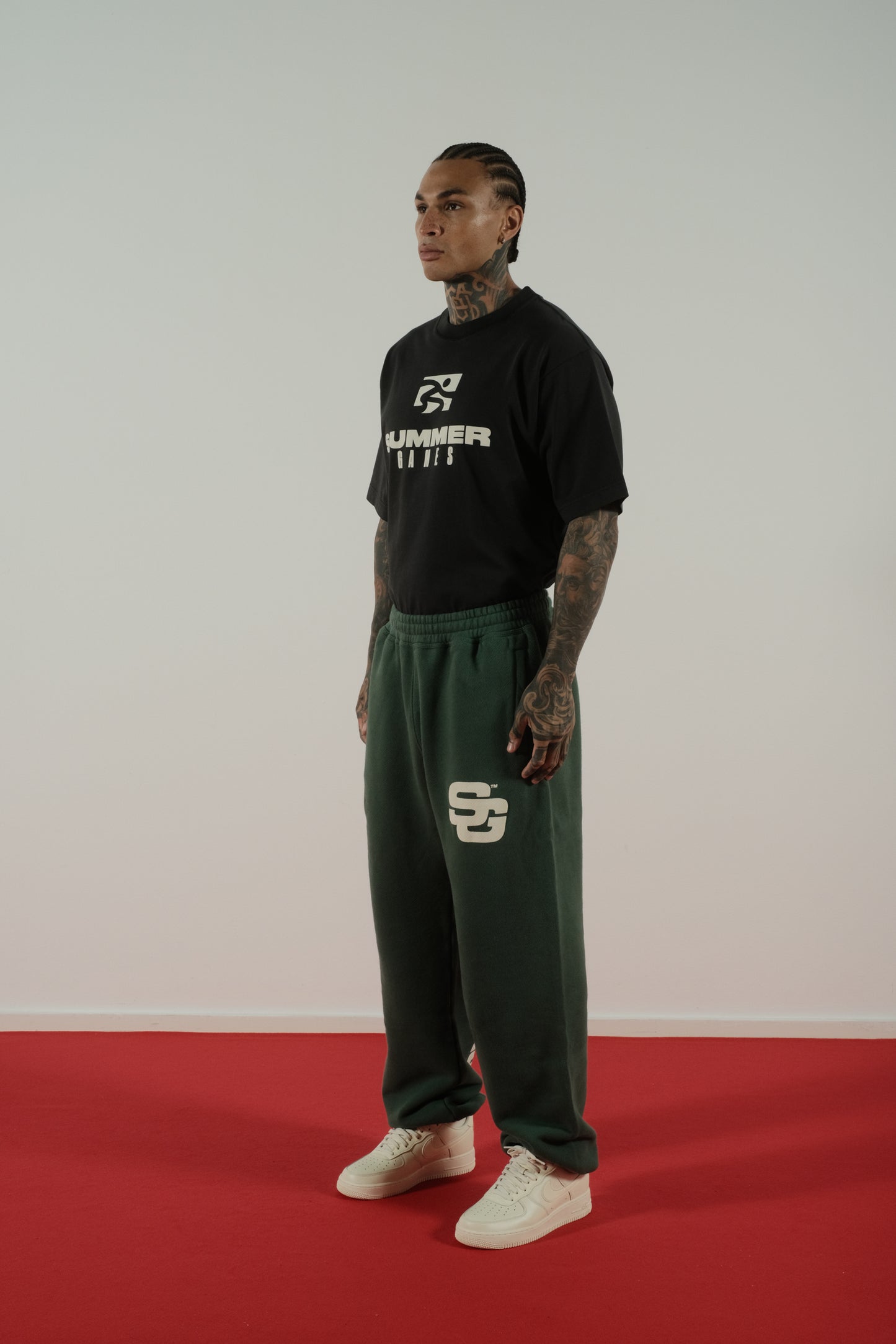 Summer Games SG24 Joggers in Hunter Green