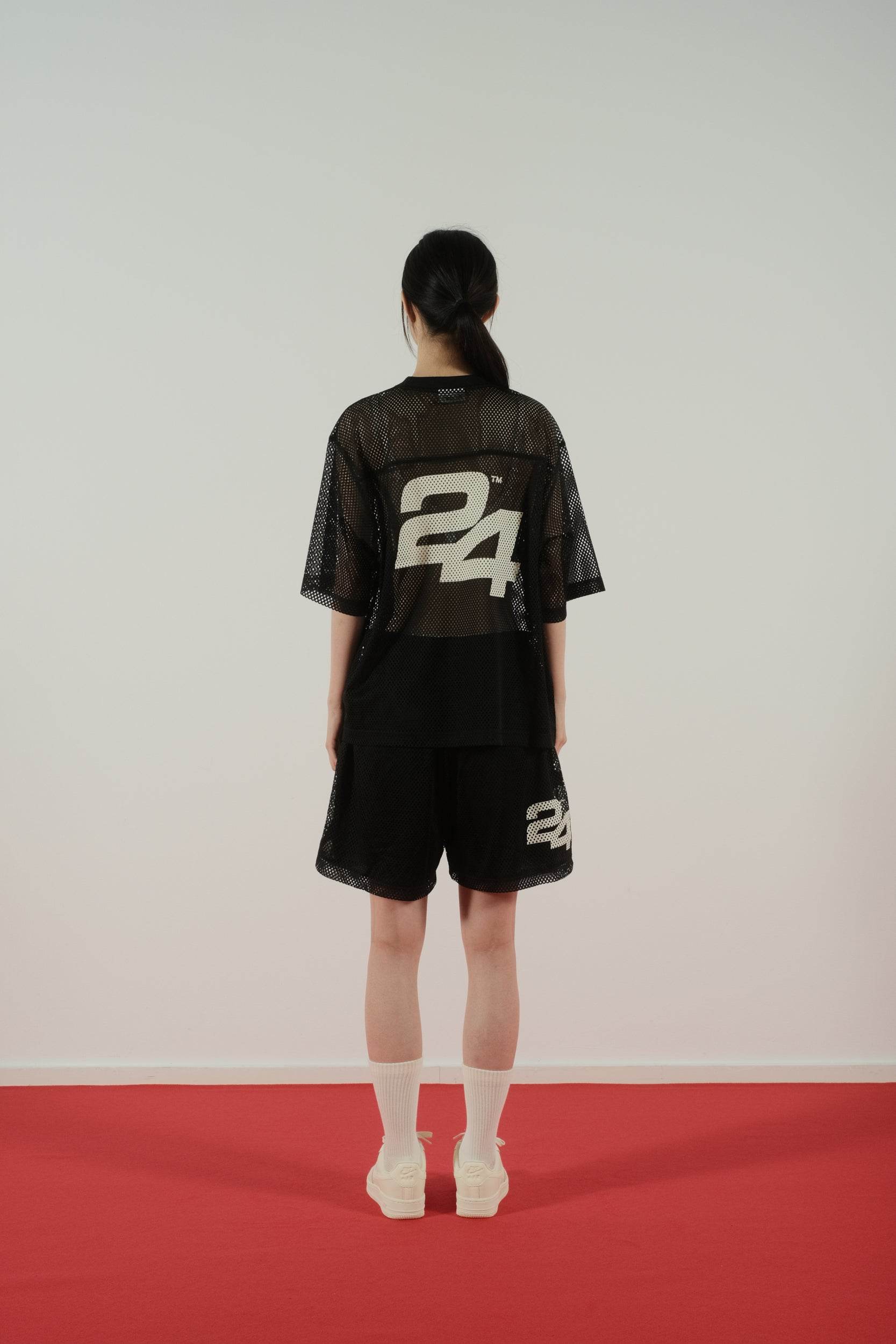 Summer Games SG24 Mesh Top in Black - Hesperia