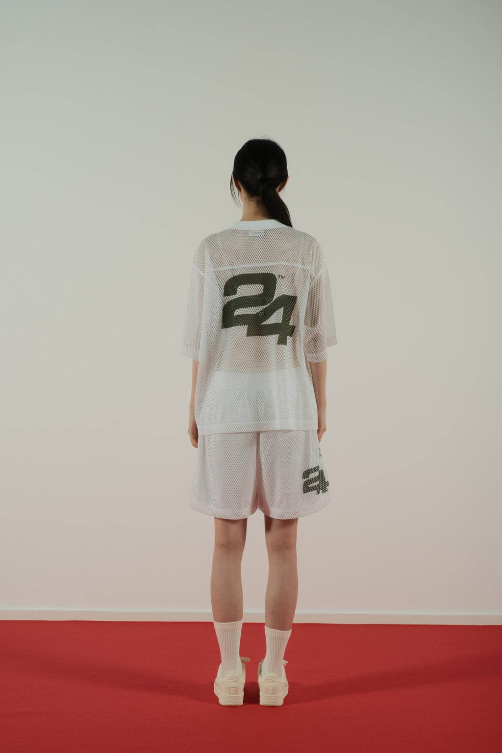 Summer Games SG24 Mesh Top in White - Hesperia