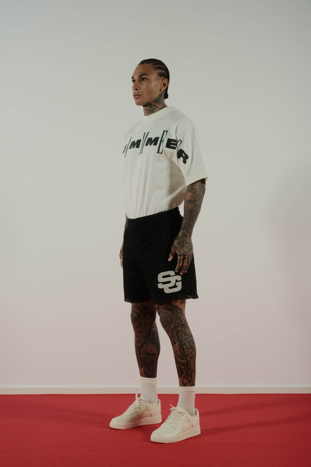 Summer Games Contrast Font Tee in Canoli Cream - Hesperia