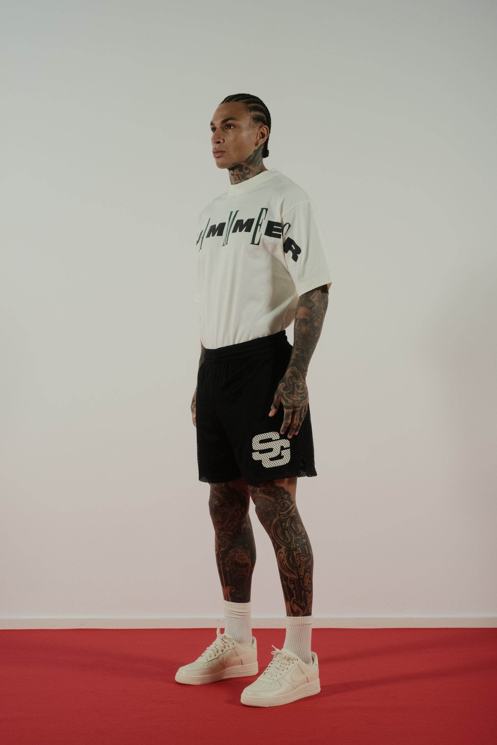 Summer Games Contrast Font Tee in Canoli Cream - Hesperia