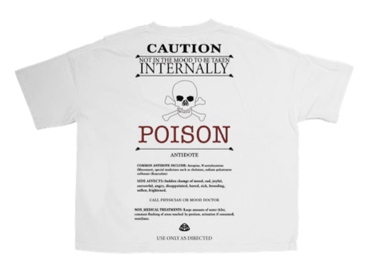 Mood Swings Antidote Tee In White - Hesperia