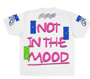 Mood Swings MotoX Tee In White - Hesperia