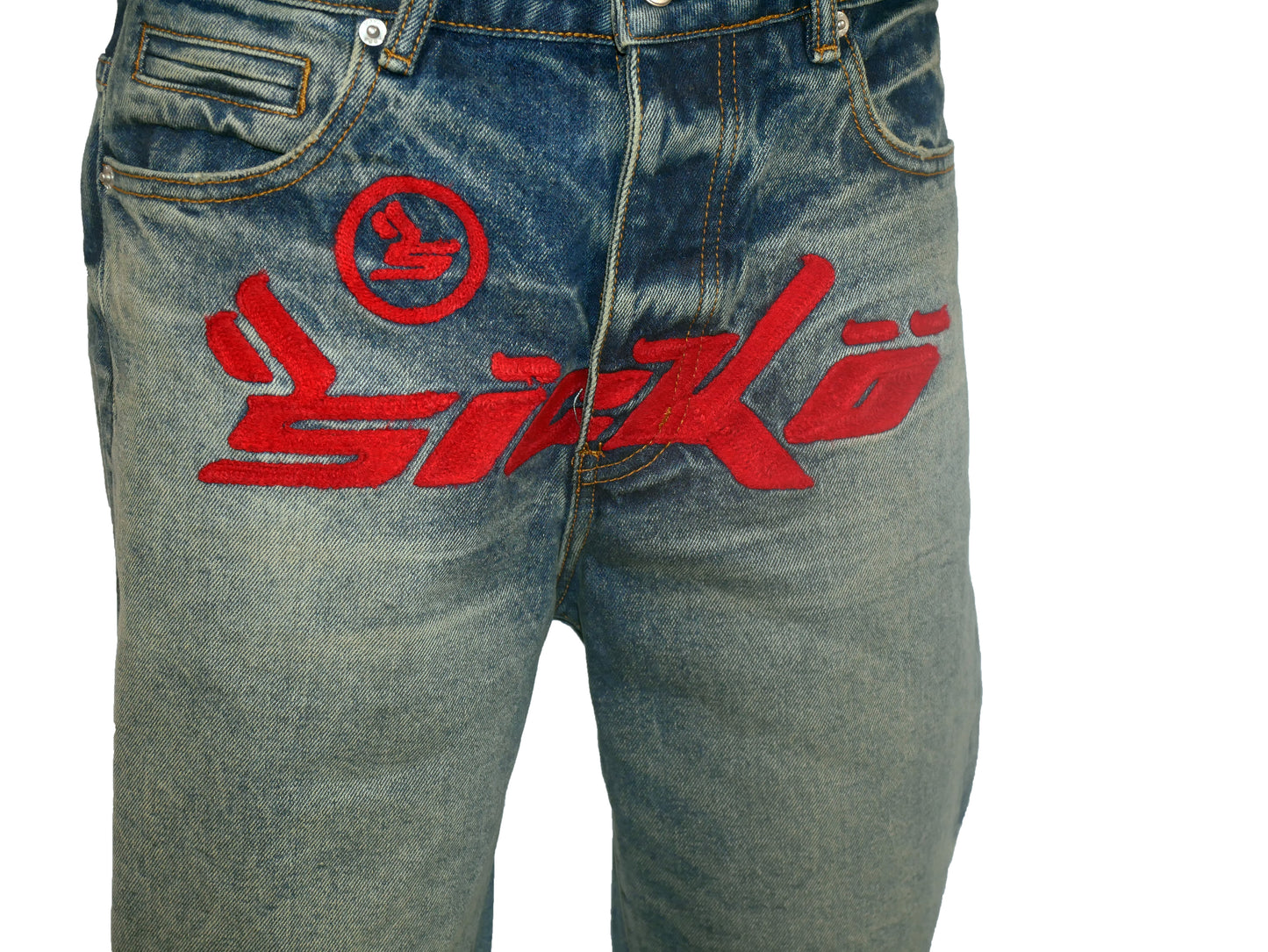 Sicko Denim Red on Indigo