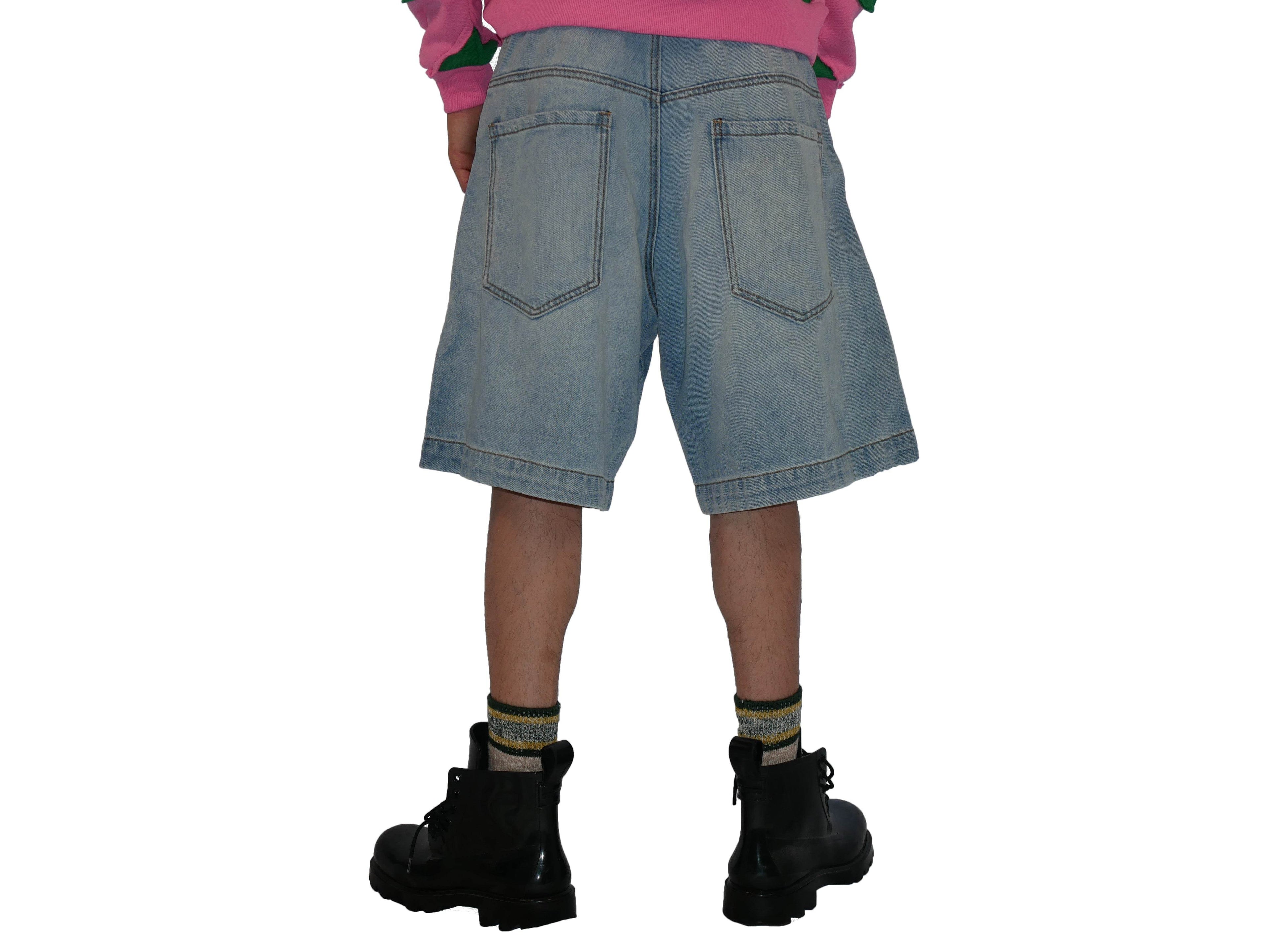 Sicko Baby Sicko Denim Shorts In Brown - Hesperia