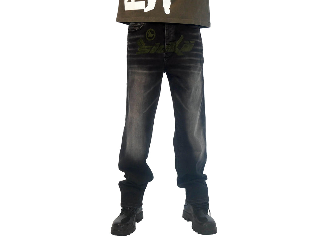 Sicko Denim Olive On Black - Hesperia