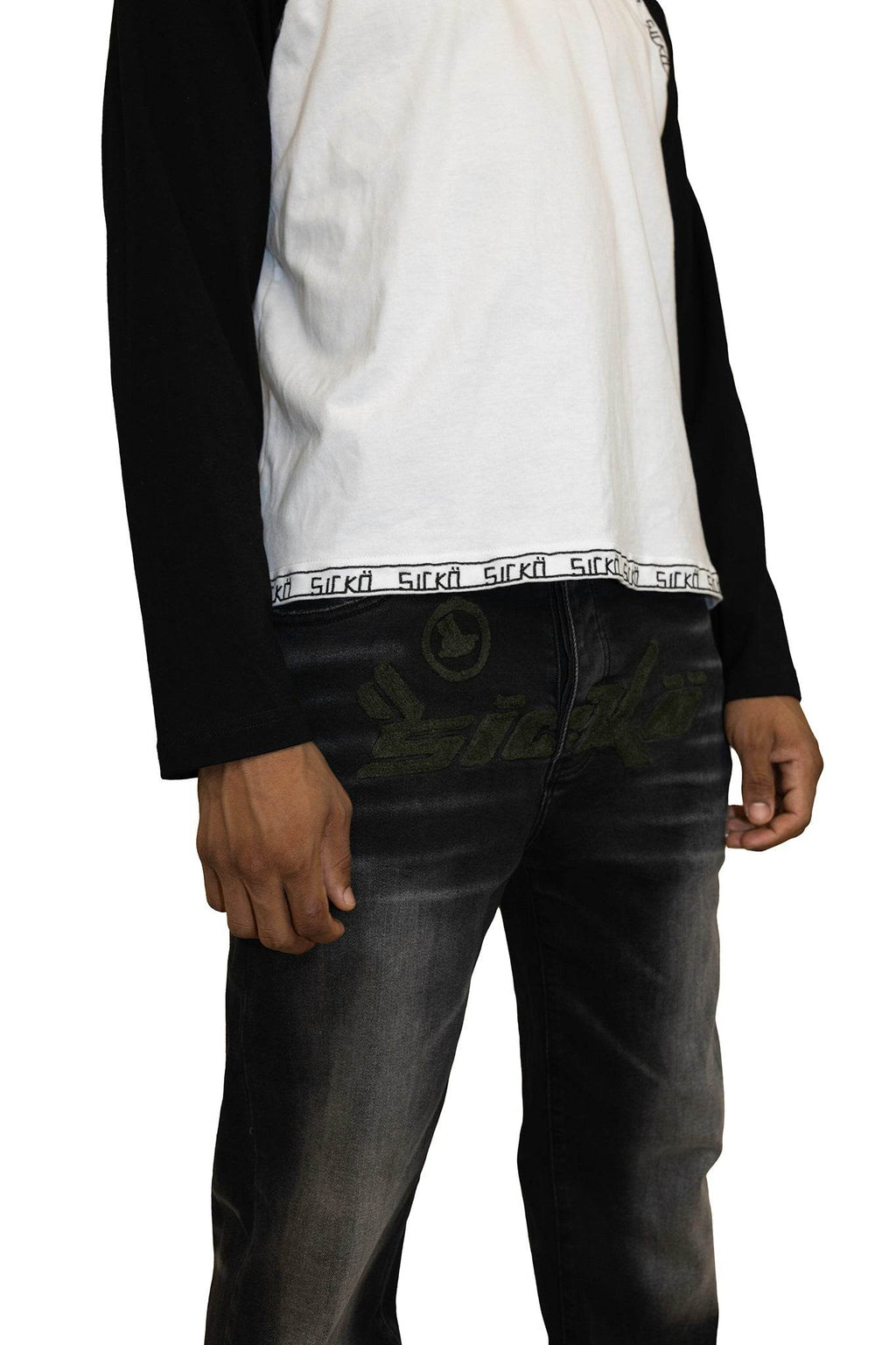 Sicko Denim Olive On Black - Hesperia