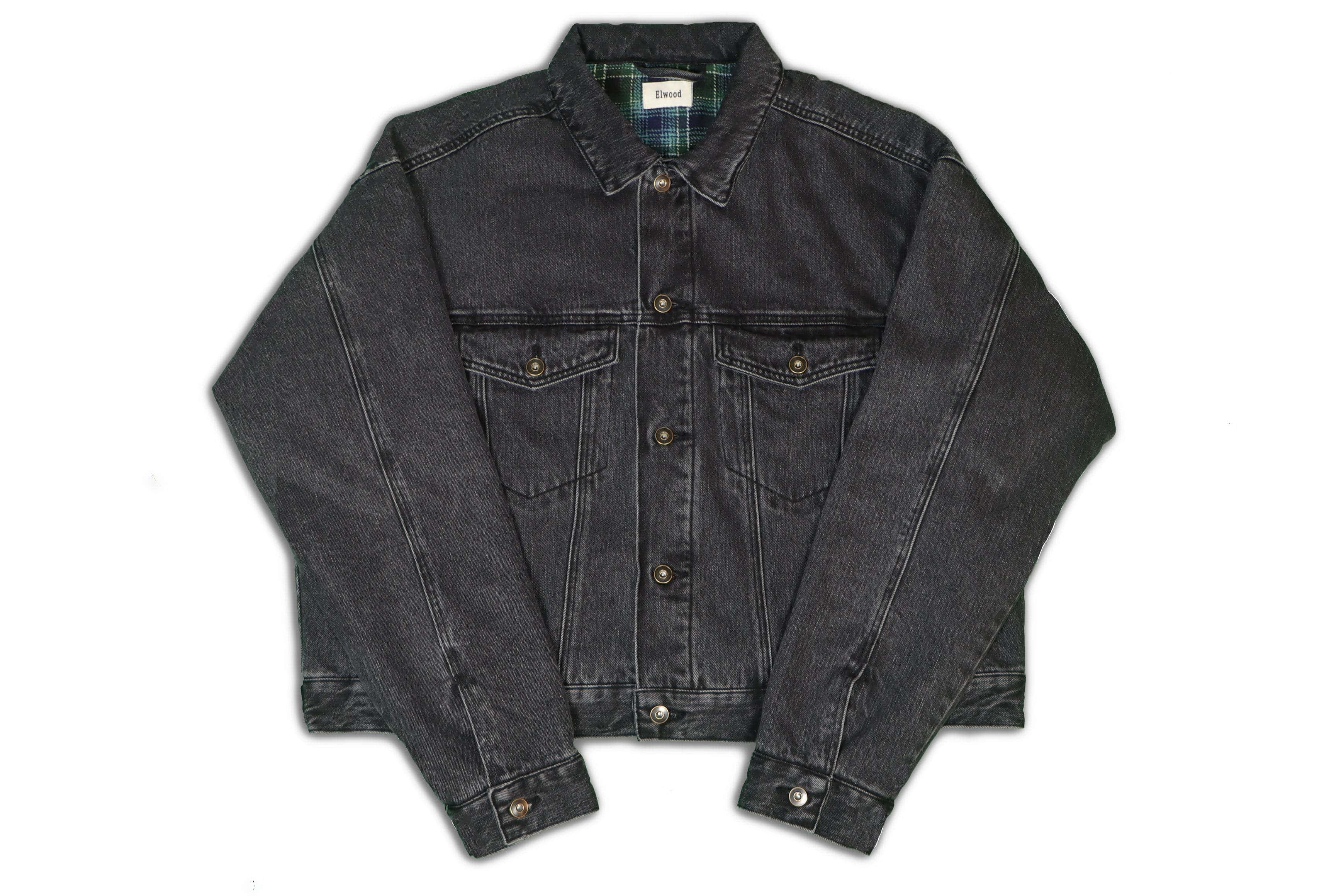 Elwood Western Denim Jacket Washed Black - Hesperia