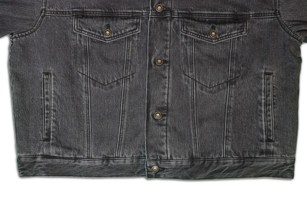 Elwood Western Denim Jacket Washed Black - Hesperia
