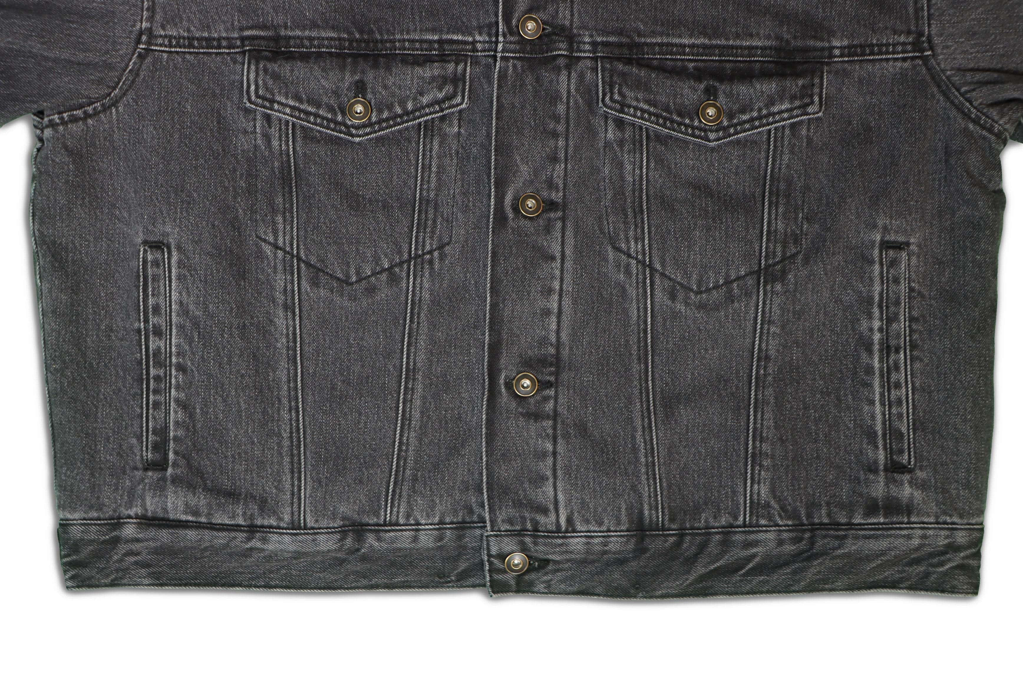 Elwood Western Denim Jacket Washed Black - Hesperia