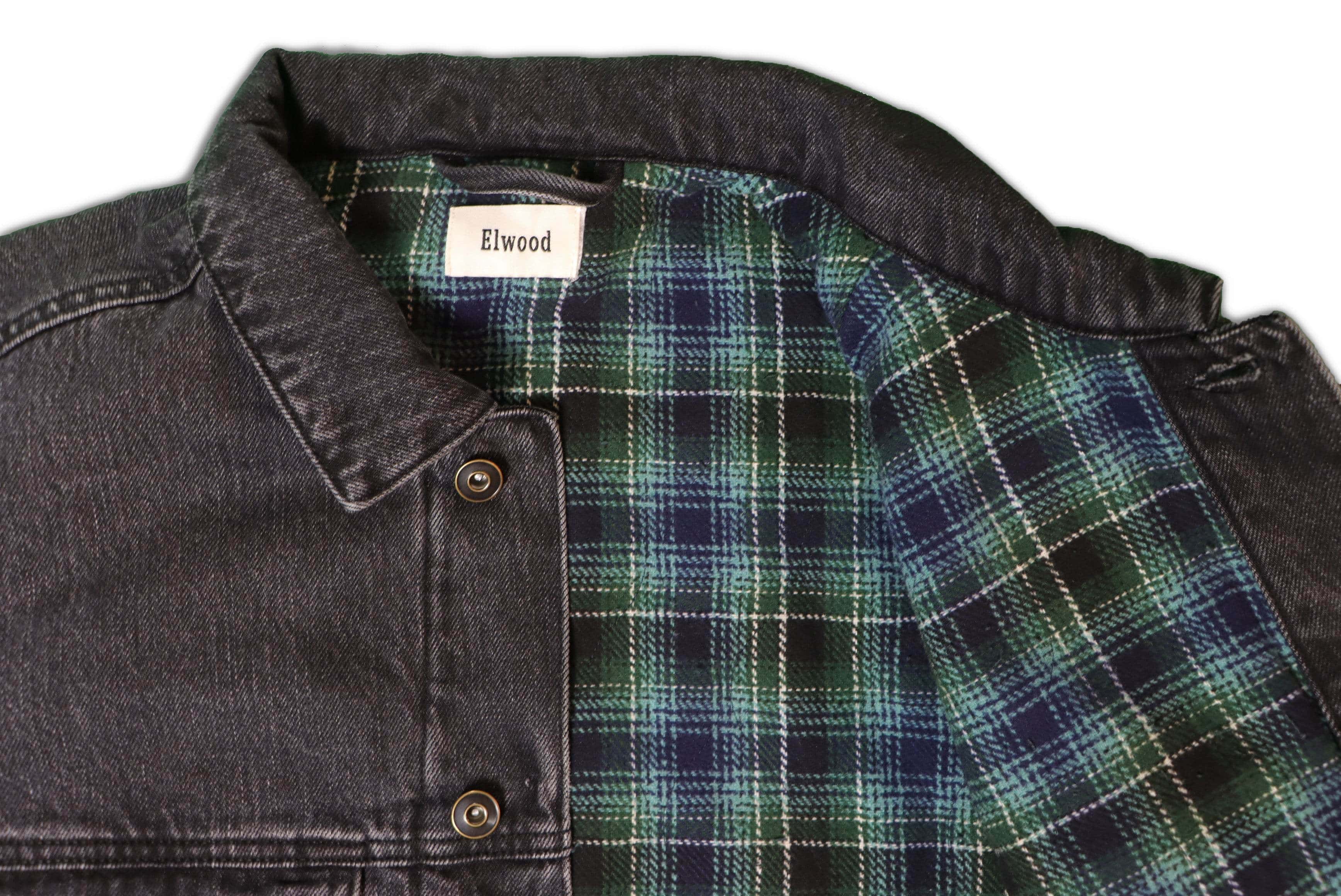 Elwood Western Denim Jacket Washed Black - Hesperia