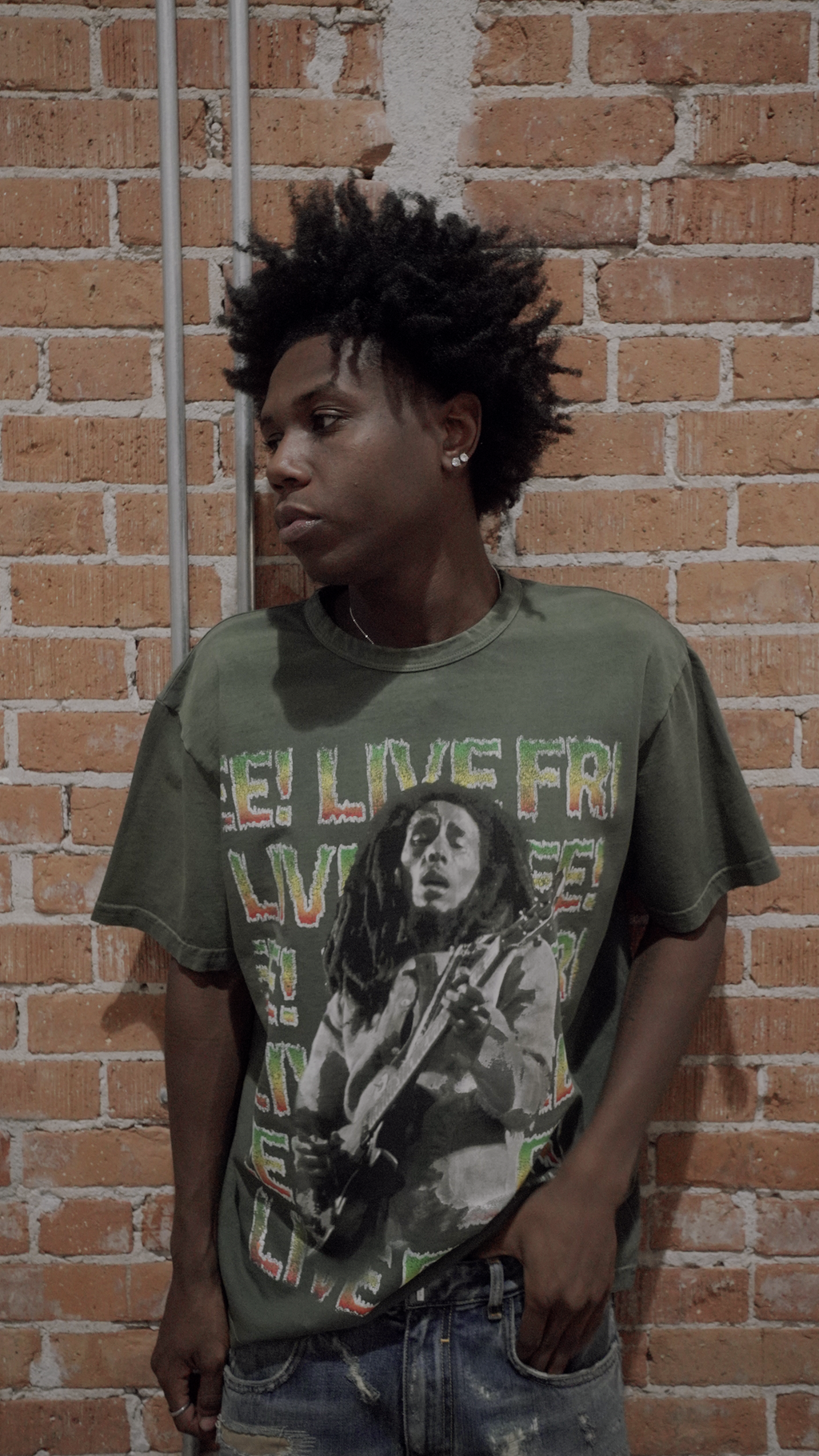 Barriers Irie Ringer Tee Vintage Green