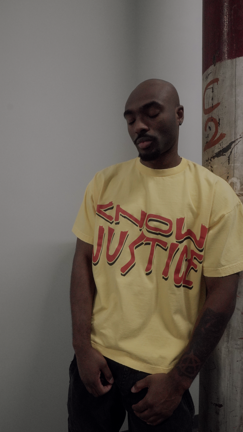 Know Justice Know Peace Boxy Tee Yellow