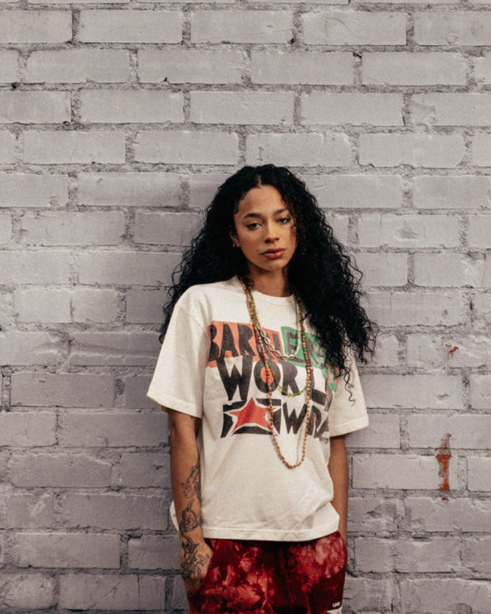 Worldwide Ringer Tee Off White