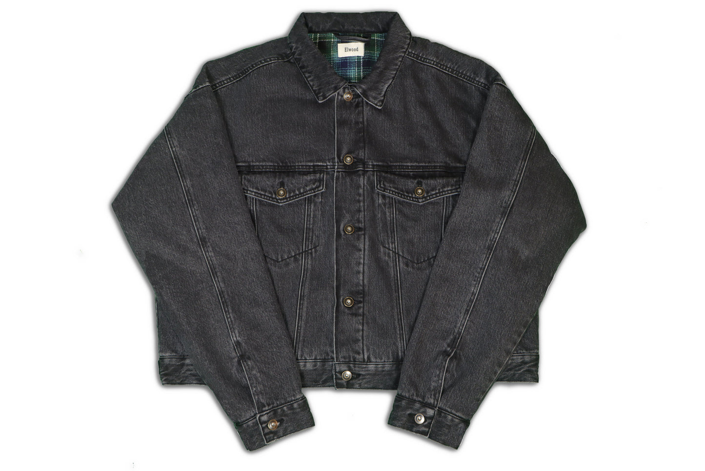 Elwood Western Denim Jacket Washed Black