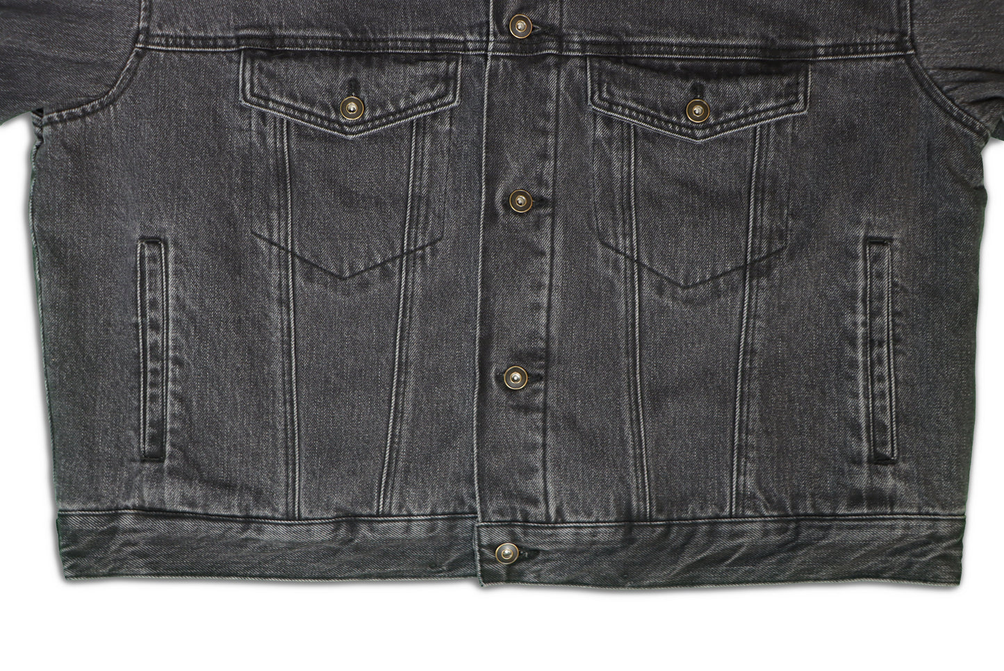 Elwood Western Denim Jacket Washed Black